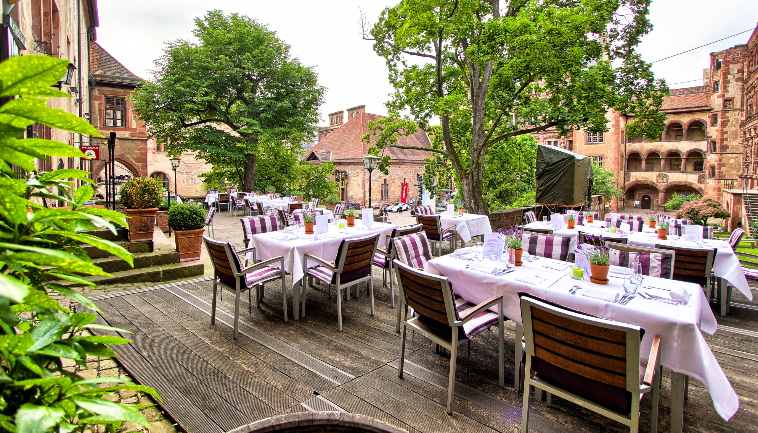 Terrasse Backkhaus Heidelberger Schloss